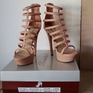 Breckelle's cage high heels